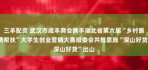 三羊配资 武汉市咸丰商会携手湖北省第六届“乡村振兴 消费帮扶”大学生创业营销大赛组委会共推恩施“深山好货”出山